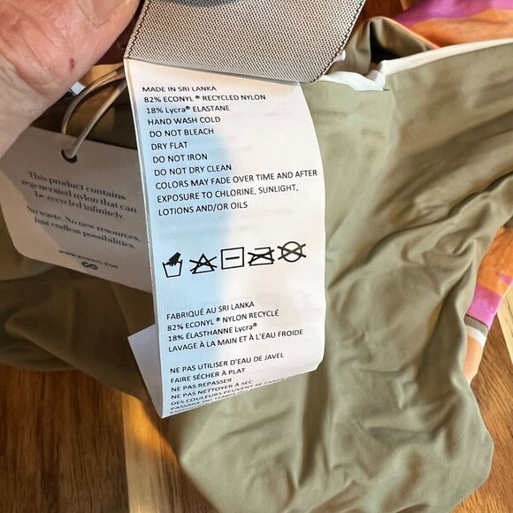 PrAna Womens Gemma Reversible Swim Bottom SMALL in Waves - Picture 6 of 7